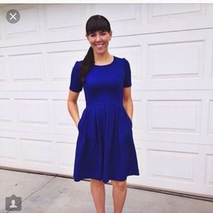 Blue Dress with Pockets.